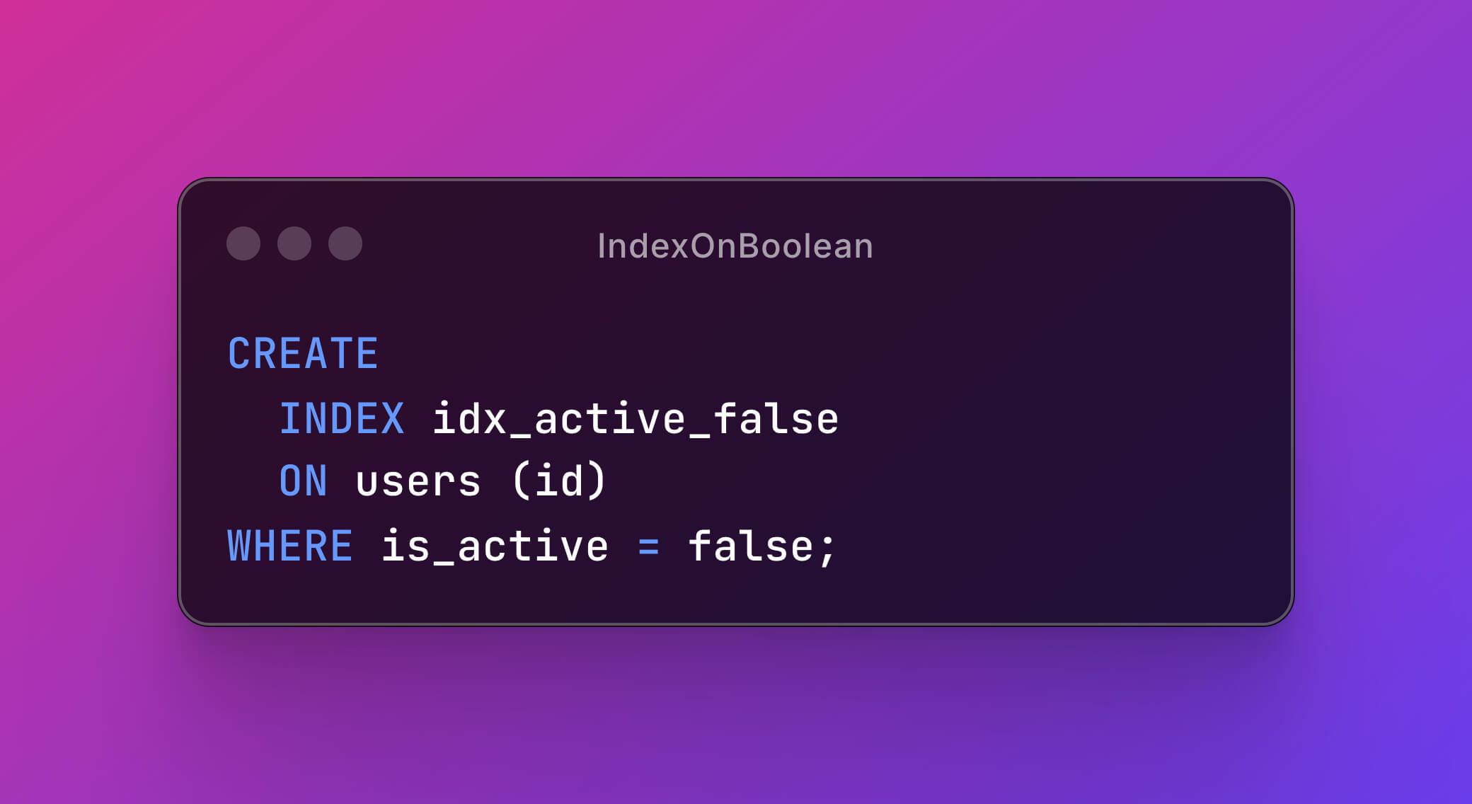 PostgreSQL: не спеши индексировать BOOLEAN